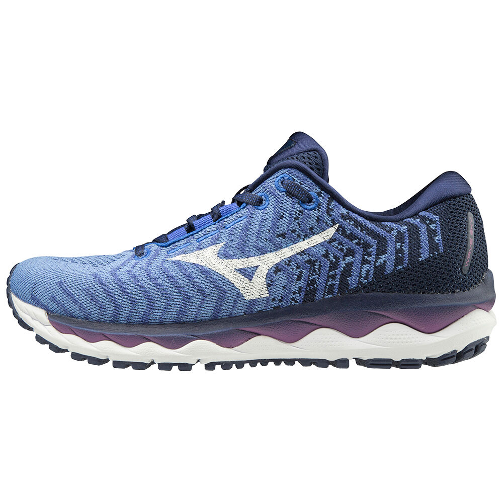 Mizuno Women's WAVE SKY WAVEKNIT 3 Running Shoes blue/Purple (J1GD192507-DFC)